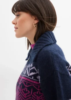 Gilet en maille à motif norvégien