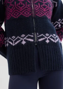 Gilet en maille à motif norvégien