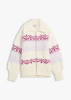 Gilet en maille à motif norvégien