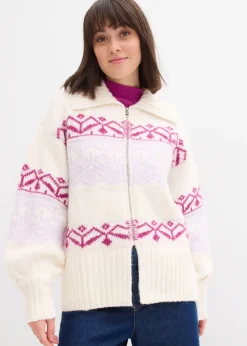 Gilet en maille à motif norvégien