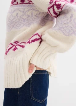 Gilet en maille à motif norvégien