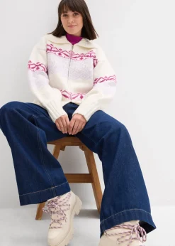 Gilet en maille à motif norvégien