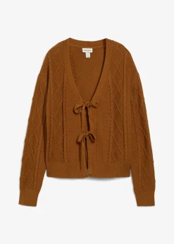 Gilet en maille à nouettes