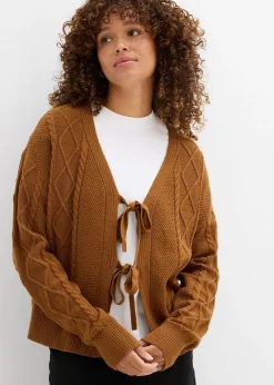 Gilet en maille à nouettes