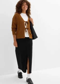 Gilet en maille à nouettes