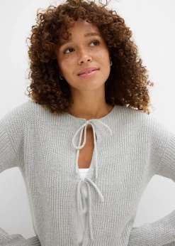 Gilet en maille à nœuds