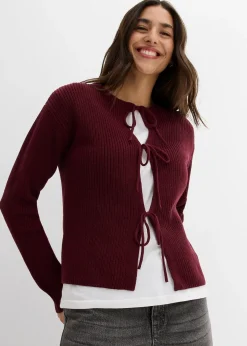 Gilet en maille à nœuds