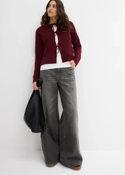 Gilet en maille à nœuds