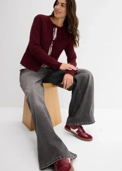 Gilet en maille à nœuds