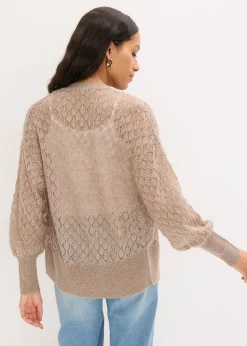 Gilet en maille ajourée