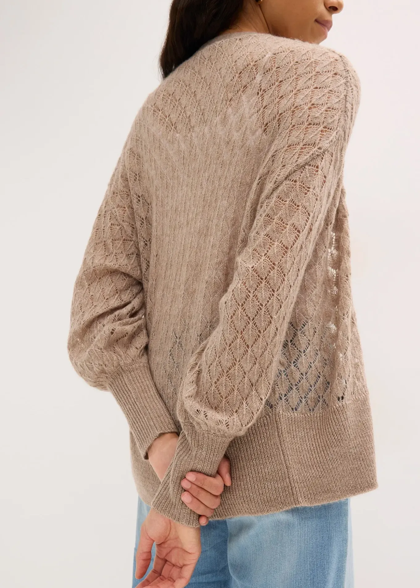 Gilet en maille ajourée