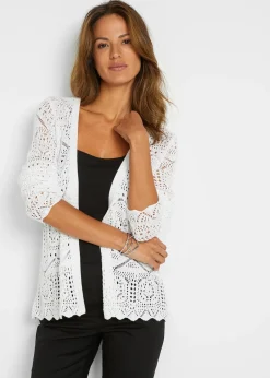 Gilet en maille ajourée