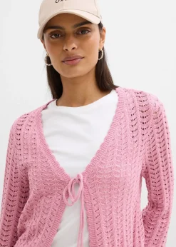 Gilet en maille ajourée