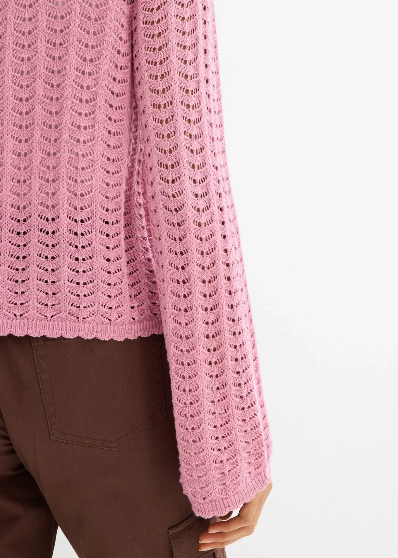 Gilet en maille ajourée