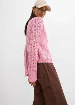 Gilet en maille ajourée