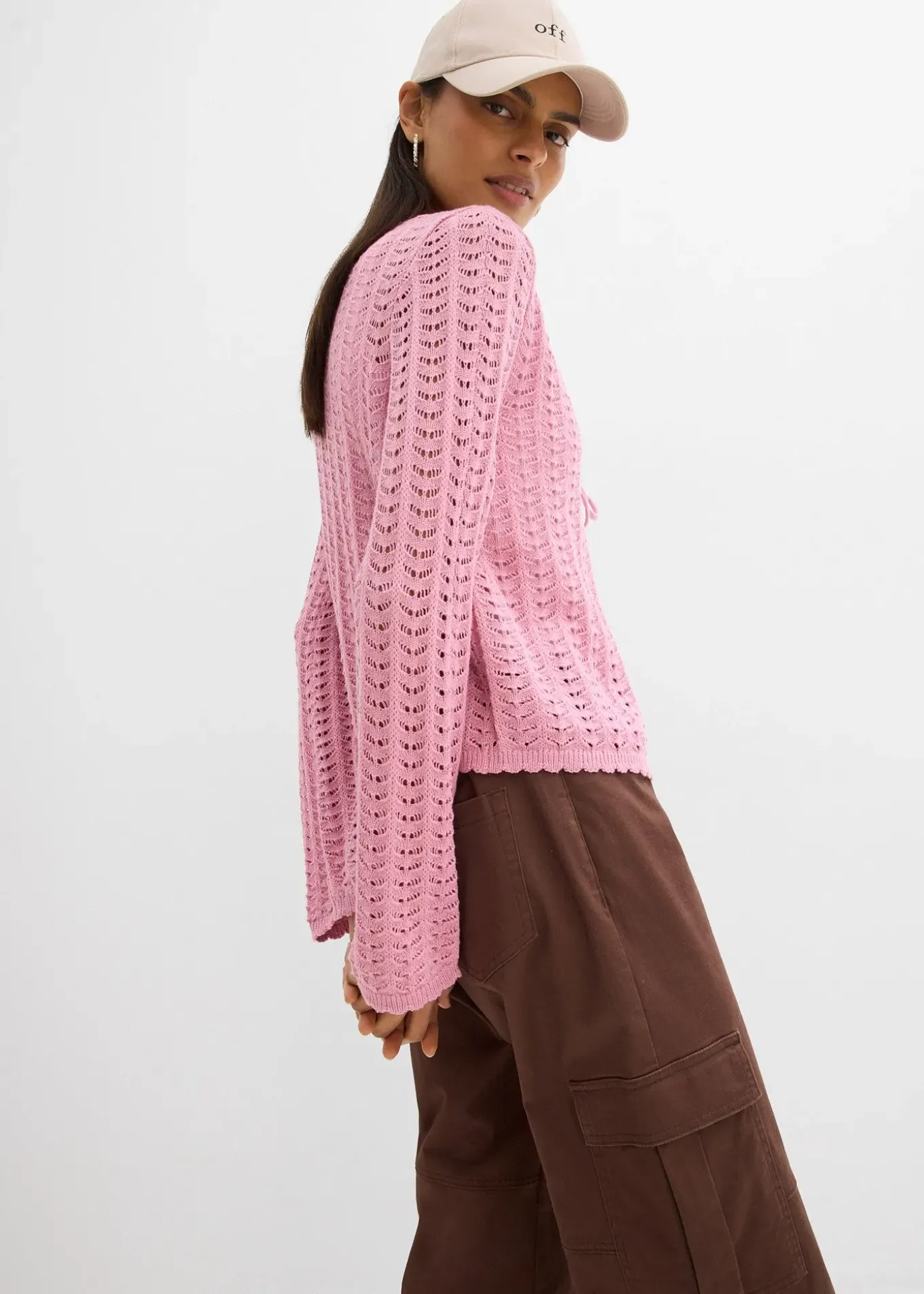 Gilet en maille ajourée