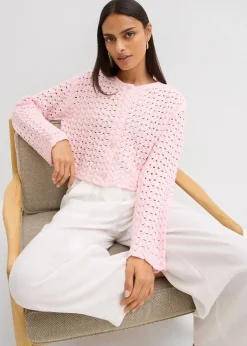 Gilet en maille ajourée