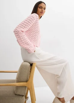 Gilet en maille ajourée