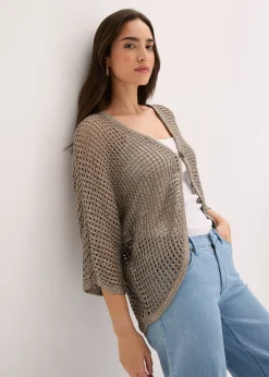 Gilet en maille ajourée