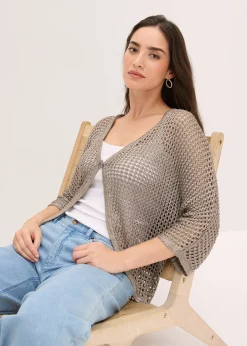 Gilet en maille ajourée