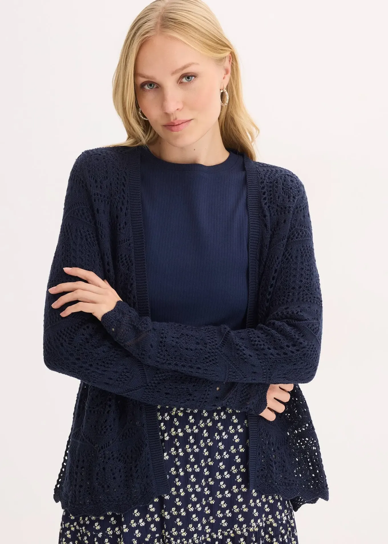 Gilet en maille ajourée