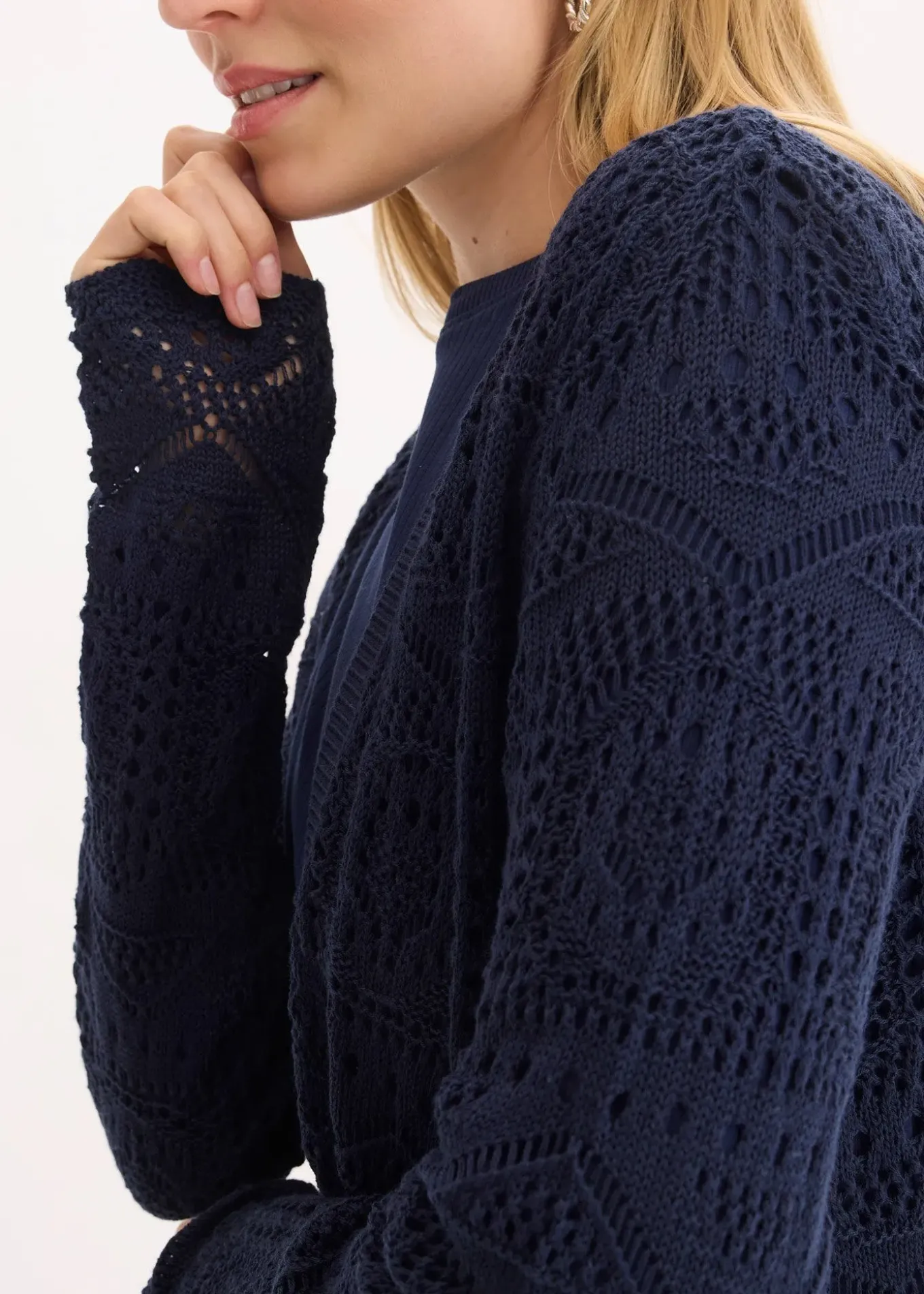 Gilet en maille ajourée