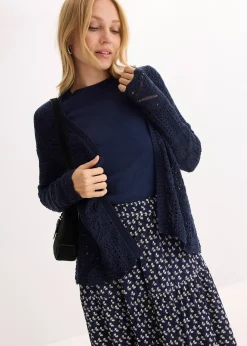 Gilet en maille ajourée