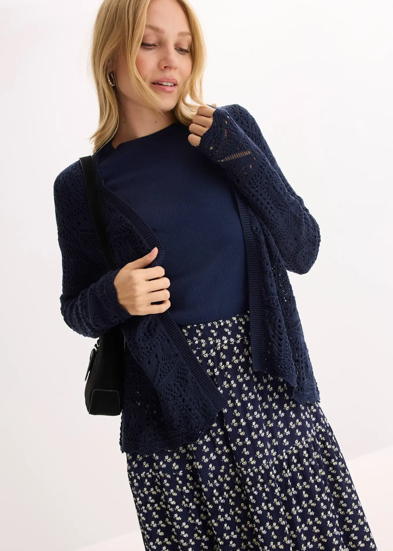 Gilet en maille ajourée