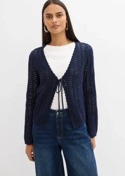 Gilet en maille ajourée