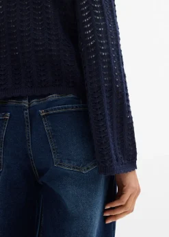 Gilet en maille ajourée