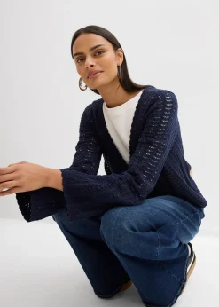 Gilet en maille ajourée