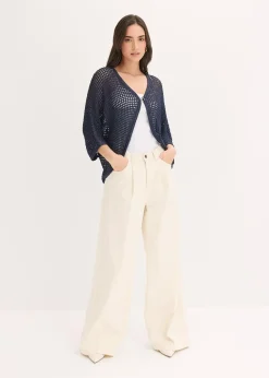 Gilet en maille ajourée