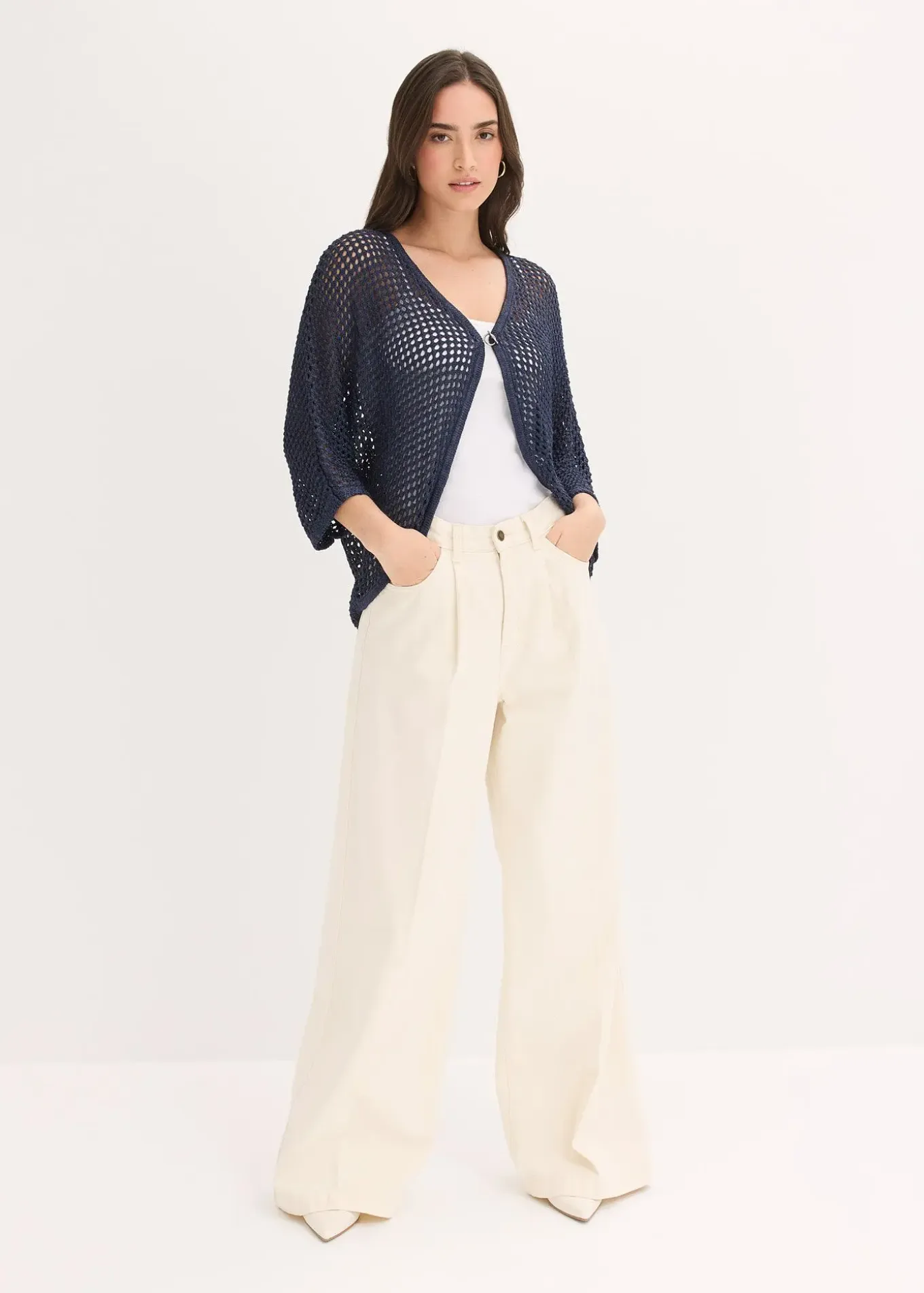 Gilet en maille ajourée