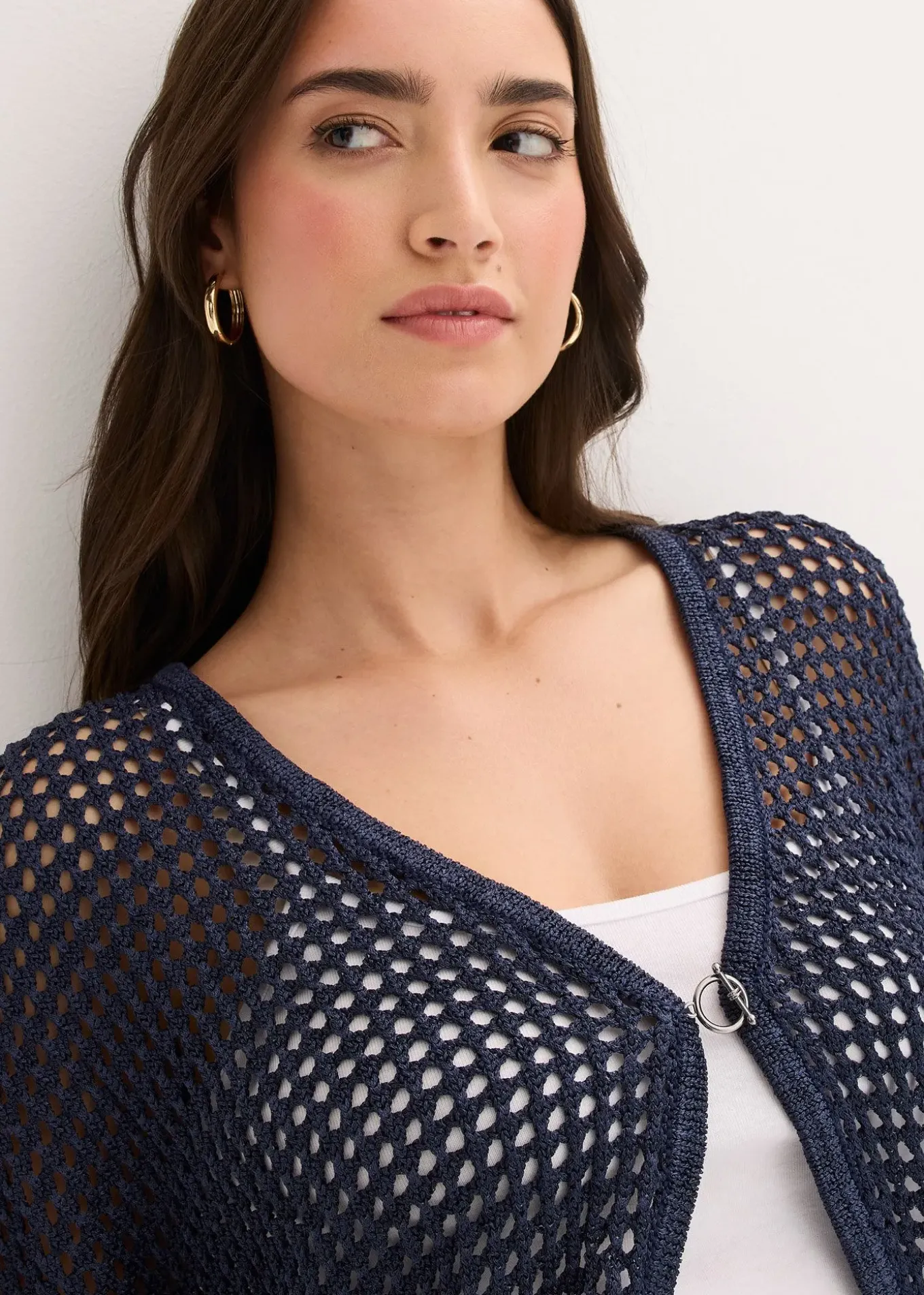 Gilet en maille ajourée