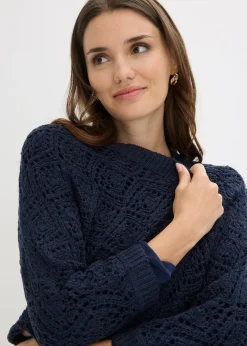 Gilet en maille ajourée