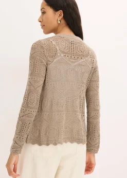 Gilet en maille ajourée