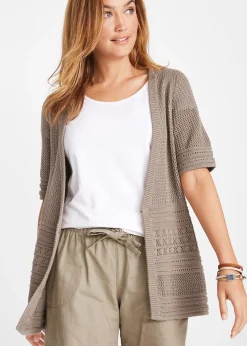 Gilet en maille ajourée