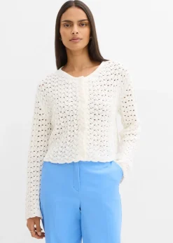 Gilet en maille ajourée