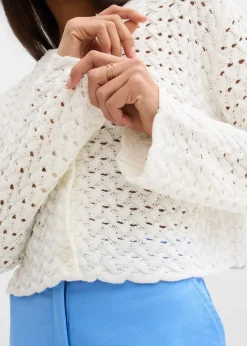 Gilet en maille ajourée