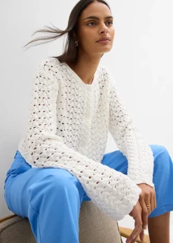 Gilet en maille ajourée