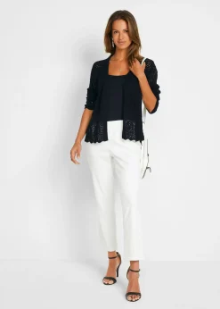 Gilet en maille ajourée