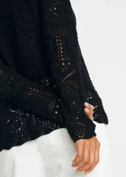 Gilet en maille ajourée