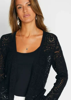 Gilet en maille ajourée