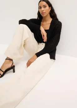 Gilet en maille ajourée