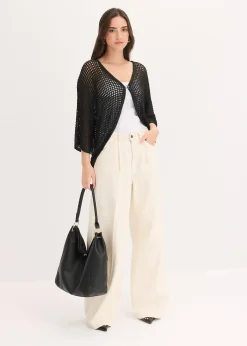 Gilet en maille ajourée