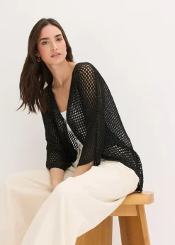 Gilet en maille ajourée