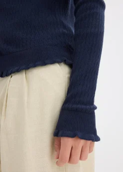 Gilet en maille ajourée