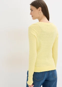 Gilet en maille ajourée