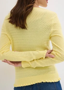 Gilet en maille ajourée