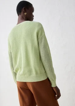 Gilet en maille ajourée